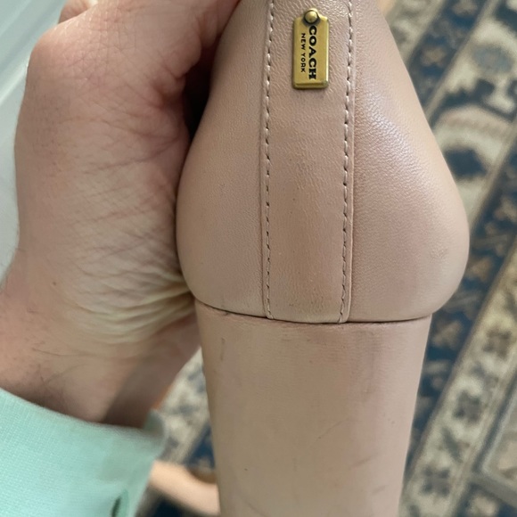COACH nude block heels - Picture 6 of 7